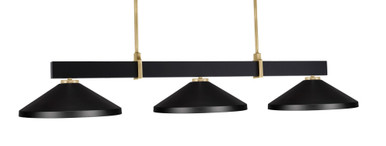 Wellington 3 Light Island Pendant 54 Inch Length by Toltec - 1253-424