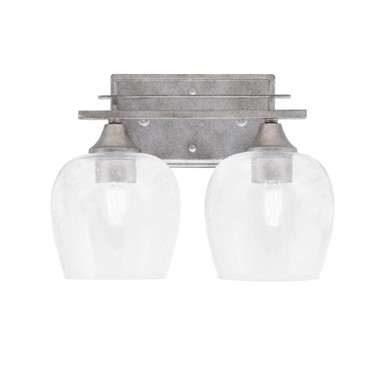 Uptowne 2 Light Vanity Light 10 Inch Tall by Toltec - 132-DG-4810