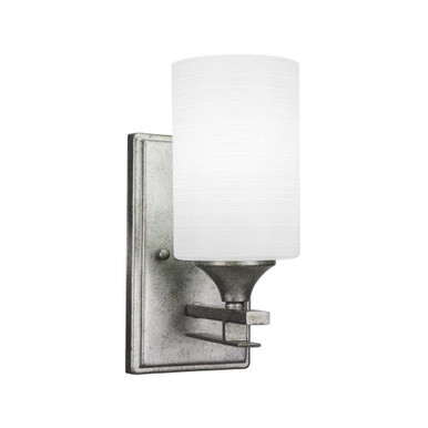 Uptowne 1 Light Matrix Glass Wall Sconce 10.25 Inch Tall by Toltec - 131-4-1025-4