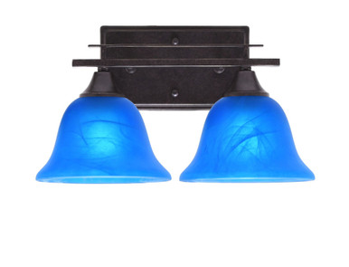 Uptowne 2 Light Vanity Light 14.25 Inch Length by Toltec - 132--775-1425