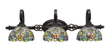 Elegante 3 Light Bath Bar 8.5 x Inches by Toltec  - 163--85-2975