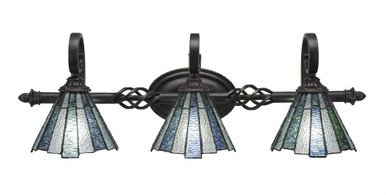 Elegante 3 Light Bath Bar 9.5 x Inches by Toltec  - 163--95-29