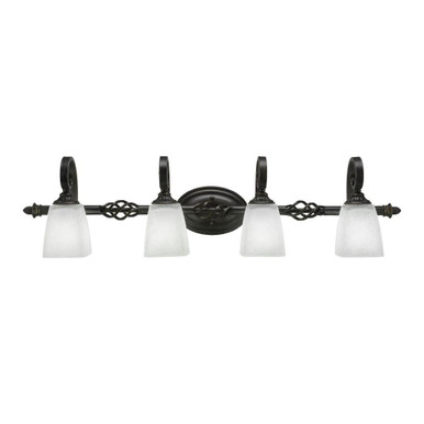 Elegante 4 Light Bath Bar 9.5 x Inches by Toltec  - 164--95-395