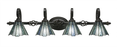 Elegante 4 Light Bath Bar 9.5 x Inches by Toltec - 164--95-395