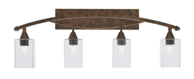 Bow 4 Light Vanity Bar Light 37 Inch Length by Toltec - 174-135-53