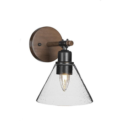 Blacksmith 1 Light Vanity Light 9 Inch Tall by Toltec - 1751-7-9-