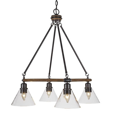Blacksmith 4 Light Large Chandelier by Toltec - 1764-26528