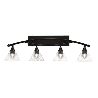 Bow 4 Light Vanity Light 38.5 Inch Length by Toltec - 174--115-385