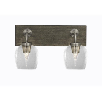 Oxbridge 2 Light Vanity Light 16.5 Inch Tall Length by Toltec - 1772-GPDW-4810