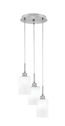 Array 3 Light Small Pendant 9.75 Inch Wide by Toltec - 1816-BN-9.75-12.75