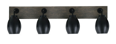 Oxbridge 4 Light Metal Shade Vanity Light 36 Inch Length by Toltec - 1774-GPDW-426-GP