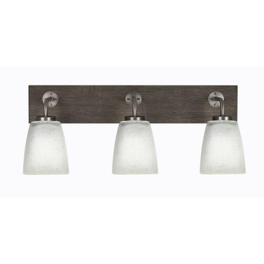 Oxbridge 3 Light Steel Vanity Light 9 Inch Tall by Toltec - 1773-GPDW-460