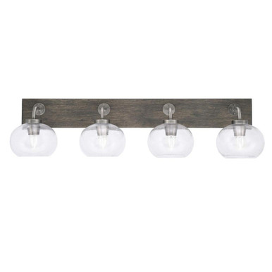 Oxbridge 4 Light Vanity Light 37.5 Inch Length by Toltec - 1774-GPDW-202