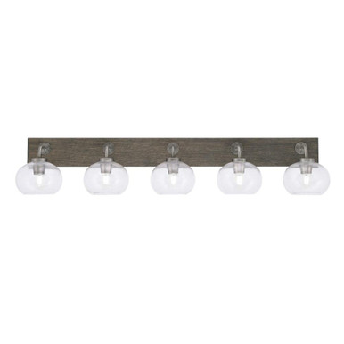 Oxbridge 5 Light Vanity Light 47.75 Inch Length by Toltec - 1775-GPDW-202
