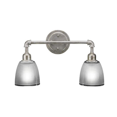 Vintage 2 Light Vanity Light 21 Inch Length by Toltec - 182-DG-500
