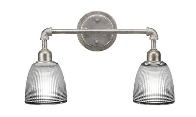 Vintage 2 Light Vanity Light 21 Inch Length by Toltec - 182-DG-500