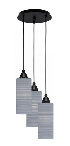 Array 3 Light Small Pendant 13 Inch Tall by Toltec - 1818-MB-10.25