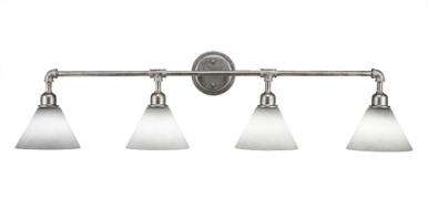 Vintage 4 Light Vanity Light 42.75 Inch Wide by Toltec - 184-4275-105-