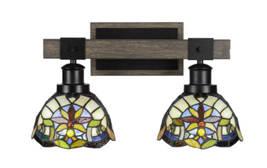 Tacoma 2 Light Vanity Light 17.25 Inch Length by Toltec - 1842--95-1725