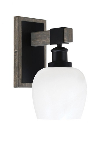 Tacoma 1 Light Steel Wall Sconce 11.5 Inch Tall by Toltec - 1841-MBDW-4810