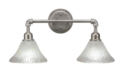 Vintage 2 Light Vanity Light 20 Inch Length by Toltec - 182--11-20