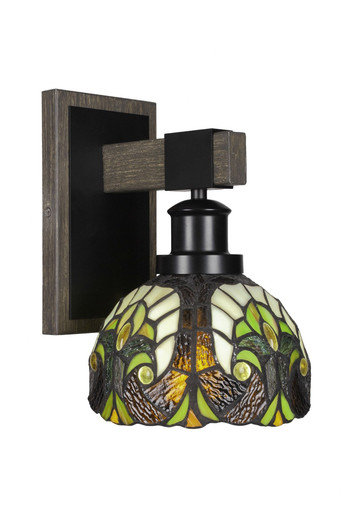 Tacoma 1 Light Wall Sconce 10 Inch Tall by Toltec - 1841-7-10-