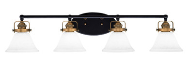 Easton 4 Light Vanity Light 36.25 Inch Length by Toltec - 1934-MBBN-311