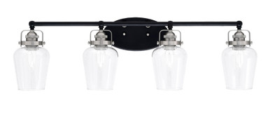 Easton 4 Light Vanity Light 34.5 Inch Length by Toltec - 1934-MBBN-210