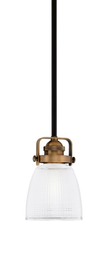 Easton 1 Light Mini Pendant 7.25 Inch Tall by Toltec - 1941-MBBR-500