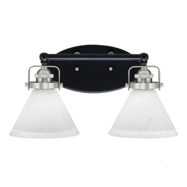 Easton 2 Light Vanity Light 9 Inch Tall by Toltec - 1932-MBBR-312