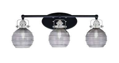 Easton 3 Light Vanity Light 25.75 Inch Length by Toltec - 1933-WHBN-5110