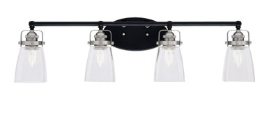 Easton 4 Light Vanity Light 33.75 Inch Length by Toltec - 1934-MBBN-460