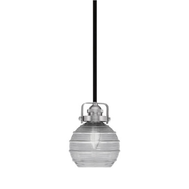 Easton 1 Light Steel Small Pendant 7.5 Inch Tall by Toltec - 1941-MBBR-5110