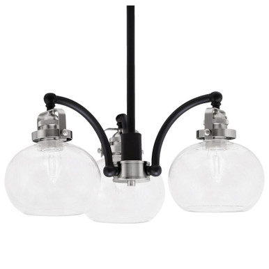 Easton 3 Light Small Chandelier by Toltec 1943-MBBN-202