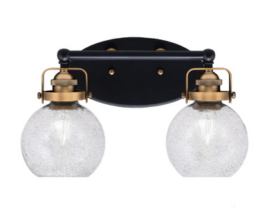 Easton 2 Light Vanity Light 15.25 Inch Length by Toltec - 1932-MBBR-4100