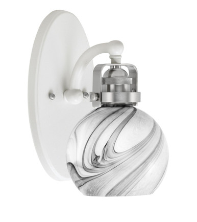 Easton 1 Light Wall Sconce 10.25 Inch Tall by Toltec - 1931-MBBN-4100