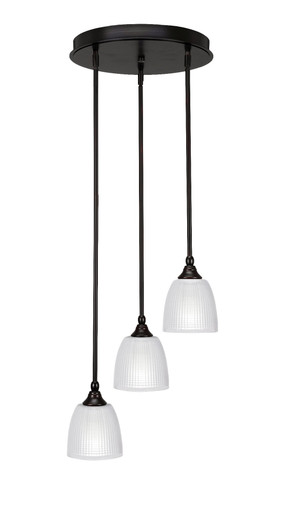 Empire 3 Light Medium Pendant 14.5 Inch Wide by Toltec - 2143-145-1025