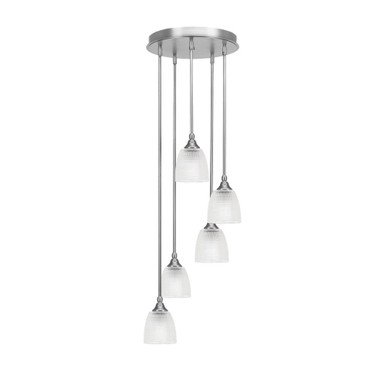Empire 5 Light Medium Pendant 14.5 Inch Wide by Toltec - 2145-145-1025-