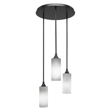 Empire 3 Light Matrix Large Pendant 18 Inch Wide by Toltec - 2183-18-1425-