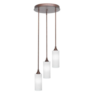 Empire 3 Light Medium Pendant 14.5 Inch Tall by Toltec - 2143-1425-145