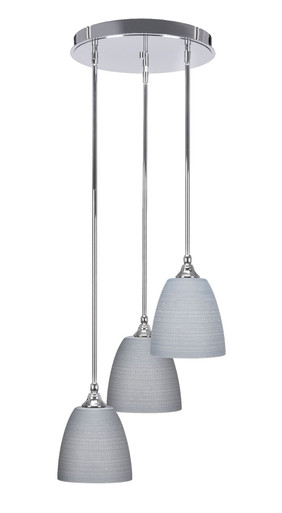 Empire 3 Light Large Pendant 16 Inch Wide by Toltec - 2143-16-135