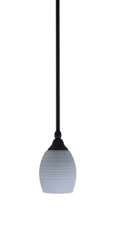Stem 1 Light Stem Hung Matrix Glass Mini Pendant by Toltec - 23-7