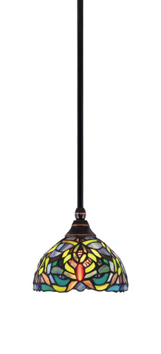 Any 1 Light Art Glass Small Pendant 7 Inch Wide by Toltec - 23-7-6-