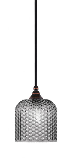 1 Light Stem Hung Small Pendant 9.25 Inch Tall by Toltec - 23-BC-4912