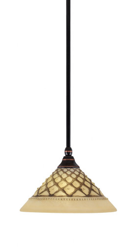 Any 1 Light Steel Small Pendant 6.75 Inch Tall by Toltec - 23-10-675-