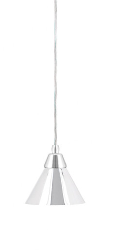 Any 1 Light Steel Small Pendant 7 Inch Wide by Toltec - 22-7-65-