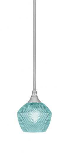 1 Light Stem Hung Small Pendant 7.25 Inch Tall by Toltec - 23-BC-4622