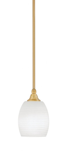 1 Light Stem Hung Mini Pendant 7.75 Inch Tall by Toltec - 23-BC-615