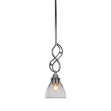 Jazz 1 Light Small Pendant 17.25 Inch Tall by Toltec - 232-61725