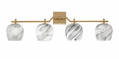 Corbin 4 Light Bath Bar 10.5 Inch Tall and 36 Inch Length by Toltec - 2314-105-36